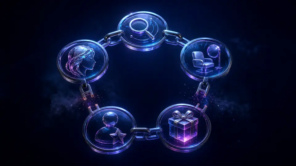Neon conceptual illustration of a loyalty program falling short of retention